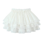 Aiertu - Women Skirt New Arrivals Sweet Lace Patchwork Skirt Sexy Super Short Skirts Elastic Waist Ballet Skirts Aiertu