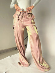 Aiertu - Women Baggy Pants Streetwear y2k Low Rise Cargo Pants 2026 Fashion Night Club Party Holiday Long Trousers Korean Style Aiertu