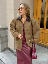 Aiertu - Autumn Pocket Solid Color Thin Jackets For Women 2026 New Turndown Collar Long Sleeve Outwear Streetwear Vintage Fashion Jacket Aiertu
