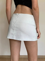 Aiertu Striped Office Mini Skirt Aiertu