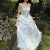 Aiertu Princess Bride White Vintage-vibe Royalcore Dress Aiertu