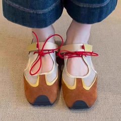Aiertu - Women Sport Sneakers Square Toe Flats Sandals Summer Loafers Shoes Designer Running Walking Shoes Comfort Mujer Sandalias Aiertu