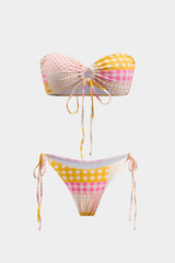 Aiertu Printed Strappy Tie-Up Bikini Set Aiertu