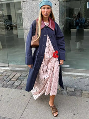 Aiertu - Fashion Pu Leather Lapel Coat Chic Long Sleeve Single Breasted Pockets Jacket 2026 Atumn Winter Female High Street Outercoat Aiertu