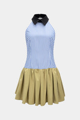 Aiertu Patchwork Sleeveless Mini Dress Aiertu