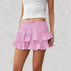 Aiertu - Autumn/Winter Best Selling Plaid Mini Dress Casual Sports Y2K Style European American Fashion Cross-Border Amazon Aiertu