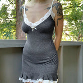 Aiertu -Kyrah Lace V-Neck Dress aiertu