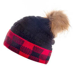 Aiertu - Knitted Beanie Women's Men Knitted Caps Skullcap Autumn Winter Warm Hats Adult Acrylic Elastic Skullies Beanies Cap Knit Hat Aiertu
