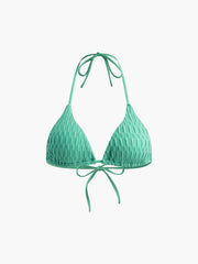 Aiertu Solid Halter Knotted Bikini Set shopify
