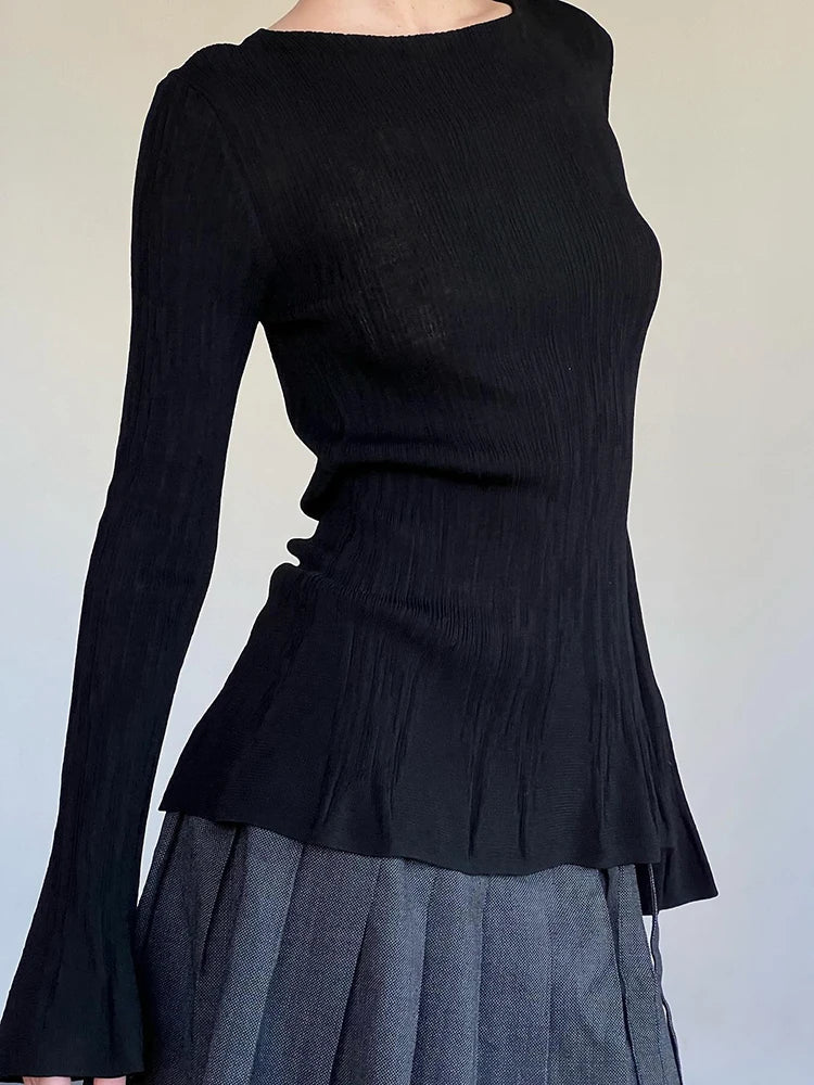 Aiertu Seil Slim Pleated Top Aiertu