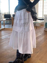 Aiertu - Y2k Aesthetic White Simple Pleated Skirts Women Vintage Summer Long Skirt Harajuku Streetwear Gothic Faldas Largas Mujer 2025 Aiertu