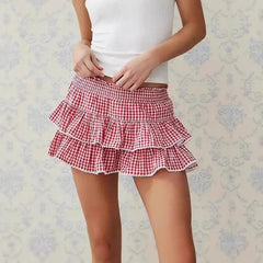 Aiertu - Autumn/Winter Best Selling Plaid Mini Dress Casual Sports Y2K Style European American Fashion Cross-Border Amazon Aiertu