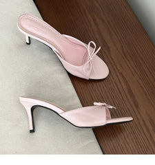 Aiertu -Koa Bow Detailed Sandals aiertu