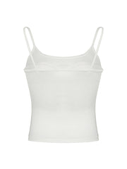 Aiertu - summer inspo Hot Lace Bow Patches White Basic Cute Y2K Camisole Sleeveless Slim Women Crop Top Simple Casual Tank Vest Aiertu