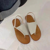 Aiertu - Rome Flip Flops Flats Sandals Women Summer Pu Leather Vintage Gladiator Shoes Ladies Casual Streetwear Outdoor Sandals Footwear Aiertu
