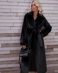 Aiertu - Vintage Luxury Long Faux Fox Fur Coat Women Winter Warm Fluffy Fur Jacket Female Imitation Rabbit Fur Coat Warm Plush Outerwear Aiertu