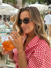 Aiertu - Fashion Women's Grid Shirts Shorts Suit Waist-Closed Short Sleeve Turn-Down Collar Lady Sets 2025 Summer 2 Piece Set Aiertu