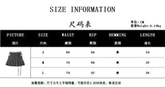 Aiertu - Lace Trim Low Waist Pleated Skirt Women Y2k Cutecore A-line Mini Skirts Kawaii Girls P33-DZ19 Aiertu