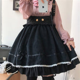 Aiertu - Riza's Cookie Shoppe Overalls Skirt Dress Kawaii Academia Y2K Cottagecore Coquette Fairycore Dollette Princesscore Bottoms Aiertu