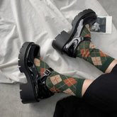 Aiertu Lolita Shoes Women Japanese Mary Jane Shoes Women Vintage Girls Students JK Uniform High Heel Platform Shoes Cosplay Plus Size Aiertu
