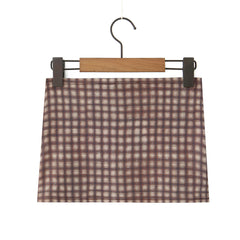 Aiertu black sweater dress outfit Autumn American Plaid Printed Hot Girl Sexy Low Waist Mini Hip Skirt Casual Skirt aiertu