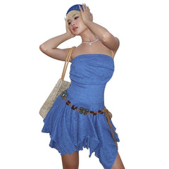 Aiertu y2k outfits Women's Clothing Summer Elegant Sheath a Skirt Style Sexy Tube Top Trendy Style Dress Women aiertu