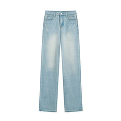 Aiertu Fall Retro Wide-Leg Jeans Women's Loose Slimming Pants Wide-Leg Pants aiertu