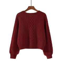 Aiertu y2k outfits Spring Korean Style Western Style Sweater Women's Retro Top Loose V-neck Short Knitted Cardigan Coat Fashion aiertu