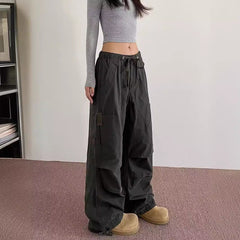 Aiertu leapord halloween outfit American Retro American Street Fashion Overalls Women's Fashion Ankle-Tied Casual Long Pants aiertu