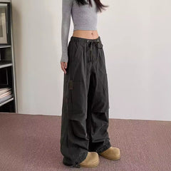 Aiertu leapord halloween outfit American Retro American Street Fashion Overalls Women's Fashion Ankle-Tied Casual Long Pants aiertu