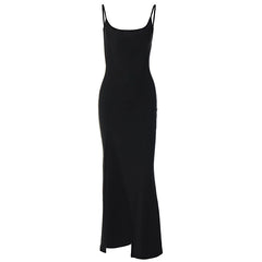 Aiertu prom dresses Women's Clothing Autumn Sexy Mesh Backless off-the-Shoulder Sling Split Hip Bag Dress Women aiertu
