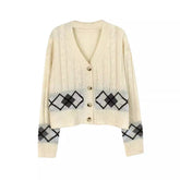 Aiertu y2k outfits Long Sleeve Cardigan Short Twist Coat Knitwear Spring, Autumn and Winter aiertu