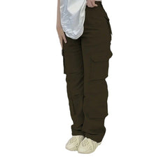 Aiertu guys clothing styles plus Size Baggy Women's Overalls Women's Spring and Autumn Loose Casual Trousers Ins aiertu