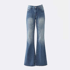 Aiertu y2k outfits American Retro Low Waist Hot Girl Flared Pants Slimming Jeans Women's Early Autumn Trousers Lengthened aiertu