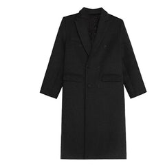 Aiertu leapord halloween outfit plus Size Women's Autumn and Winter Woolen Overcoat Women's Korean Style Loose over-the-Knee Woolen Overcoat aiertu