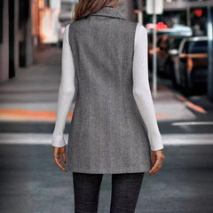 Aiertu fall outfit women Elegant Women's Vest Summer Fashion Suit Sleeveless Jacket aiertu