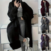 Aiertu fall outfits Cardigan Casual Loose Texture Clear Long aiertu