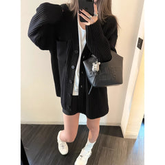 Aiertu grunge outfits Chocolate Maillard Lazy Hanging Fashion Trendy Sweater Coat Women's Thickened Loose Knitted Cardigan Autumn and Winter aiertu