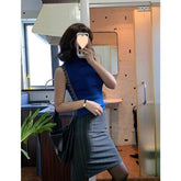 Aiertu curvy casual outfits French Retro Style High Waist Sheath Skirt Women's Autumn Slim Slimming Elegant Fashion Skirt aiertu
