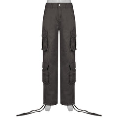 Aiertu outfits Autumn and Winter Women's Clothing American Street Hip Hop Style Denim Overalls Casual Pants Fashion aiertu