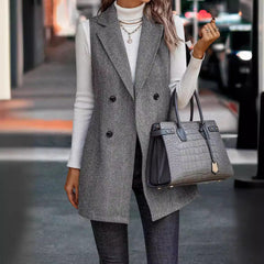 Aiertu fall outfit women Elegant Women's Vest Summer Fashion Suit Sleeveless Jacket aiertu