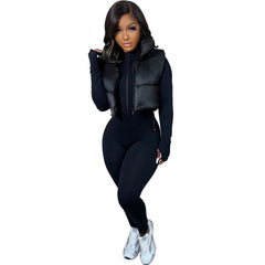 Aiertu datenight fall outfits Women's Cotton-Padded Vest Vest Warm Winter Jacket Coat Spring and Autumn aiertu
