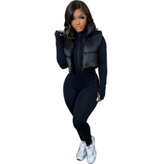 Aiertu datenight fall outfits Women's Cotton-Padded Vest Vest Warm Winter Jacket Coat Spring and Autumn aiertu
