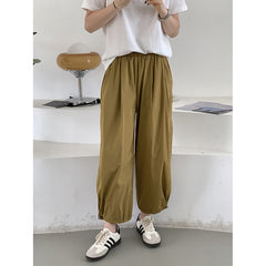 Aiertu Trousers Drawstring Casual Pants Summer Korean Style Loose Casual Pants Trousers aiertu