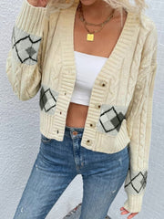 Aiertu y2k outfits Long Sleeve Cardigan Short Twist Coat Knitwear Spring, Autumn and Winter aiertu