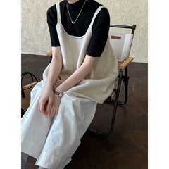 Aiertu fall outfits women Korean Style U-Collar Elegant Knitted Camisole Women's Autumn New Lazy Style Sleeveless Top aiertu