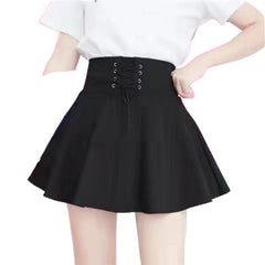 Aiertu guys in skirts Skirt Autumn Fashion A- line Skirt Slimming Short Skirt Anti-Exposure Pettiskirt High Waist Elastic Pleated aiertu