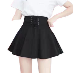 Aiertu guys in skirts Skirt Autumn Fashion A- line Skirt Slimming Short Skirt Anti-Exposure Pettiskirt High Waist Elastic Pleated aiertu