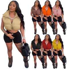 Aiertu datenight fall outfits Women's Winter Fashion Casual Solid Color Vest Coat aiertu