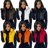 Aiertu datenight fall outfits Women's Cotton-Padded Vest Vest Warm Winter Jacket Coat Spring and Autumn aiertu